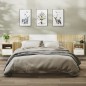 vidaXL Mesitas de noche de pared 2 unidades blanco y roble Sonoma vidaXL Mesitas de noche de pared 2 unidades blanco y roble Sonoma