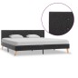 vidaXL Estructura de cama de tela gris oscuro 180x200 cm vidaXL Estructura de cama de tela gris oscuro 180x200 cm