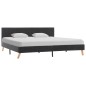 vidaXL Estructura de cama de tela gris oscuro 180x200 cm vidaXL Estructura de cama de tela gris oscuro 180x200 cm