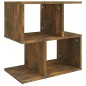 vidaXL Mesita de noche madera contrachapada roble ahumado 50x30x51,5cm vidaXL Mesita de noche madera contrachapada roble ahumado 50x30x51,5cm