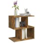 vidaXL Mesita de noche madera contrachapada roble ahumado 50x30x51,5cm vidaXL Mesita de noche madera contrachapada roble ahumado 50x30x51,5cm