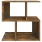 vidaXL Mesita de noche madera contrachapada roble ahumado 50x30x51,5cm vidaXL Mesita de noche madera contrachapada roble ahumado 50x30x51,5cm