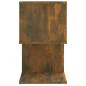 vidaXL Mesita de noche madera contrachapada roble ahumado 50x30x51,5cm vidaXL Mesita de noche madera contrachapada roble ahumado 50x30x51,5cm