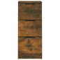 vidaXL Aparadores 2 uds madera contrachapada roble ahumado 30x30x70 cm vidaXL Aparadores 2 uds madera contrachapada roble ahumado 30x30x70 cm