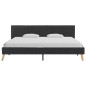 vidaXL Estructura de cama de tela gris oscuro 180x200 cm vidaXL Estructura de cama de tela gris oscuro 180x200 cm