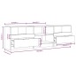 vidaXL Mueble para TV madera contrachapada roble marrón 150x33,5x45 cm