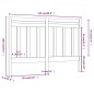 vidaXL Cabecero de cama madera maciza de pino marrón miel 126x4x100 cm vidaXL Cabecero de cama madera maciza de pino marrón miel 126x4x100 cm