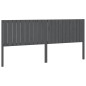 vidaXL Cabecero de cama madera maciza de pino gris 205,5x4x100 cm vidaXL Cabecero de cama madera maciza de pino gris 205,5x4x100 cm