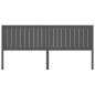 vidaXL Cabecero de cama madera maciza de pino gris 205,5x4x100 cm vidaXL Cabecero de cama madera maciza de pino gris 205,5x4x100 cm