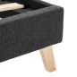 vidaXL Estructura de cama de tela gris oscuro 180x200 cm vidaXL Estructura de cama de tela gris oscuro 180x200 cm