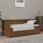 vidaXL Sofá cama de madera maciza de pino marrón miel 75x190 cm vidaXL Sofá cama de madera maciza de pino marrón miel 75x190 cm