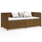 vidaXL Sofá cama de madera maciza de pino marrón miel 75x190 cm vidaXL Sofá cama de madera maciza de pino marrón miel 75x190 cm