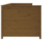 vidaXL Sofá cama de madera maciza de pino marrón miel 75x190 cm vidaXL Sofá cama de madera maciza de pino marrón miel 75x190 cm