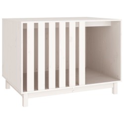 vidaXL Cama para perros madera maciza de pino blanco 100x70x72 cm