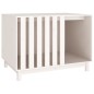 vidaXL Cama para perros madera maciza de pino blanco 100x70x72 cm vidaXL Cama para perros madera maciza de pino blanco 100x70x72 cm