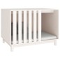 vidaXL Cama para perros madera maciza de pino blanco 100x70x72 cm vidaXL Cama para perros madera maciza de pino blanco 100x70x72 cm