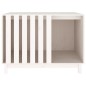 vidaXL Cama para perros madera maciza de pino blanco 100x70x72 cm vidaXL Cama para perros madera maciza de pino blanco 100x70x72 cm