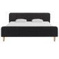 vidaXL Estructura de cama de arpillera gris oscuro 140x200 cm vidaXL Estructura de cama de arpillera gris oscuro 140x200 cm