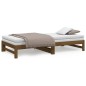 vidaXL Sofá cama extraíble madera maciza de pino marrón 2x(100x200) cm vidaXL Sofá cama extraíble madera maciza de pino marrón 2x(100x200) cm