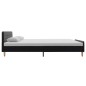 vidaXL Estructura de cama de arpillera gris oscuro 140x200 cm vidaXL Estructura de cama de arpillera gris oscuro 140x200 cm