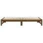 vidaXL Sofá cama extraíble madera maciza de pino marrón 2x(100x200) cm vidaXL Sofá cama extraíble madera maciza de pino marrón 2x(100x200) cm