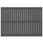 vidaXL Cabecero de cama de pared madera maciza pino gris 127,5x3x90 cm