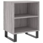 vidaXL Mesita de noche madera de ingeniería gris Sonoma 40x30x50 cm vidaXL Mesita de noche madera de ingeniería gris Sonoma 40x30x50 cm