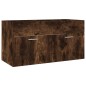 vidaXL Set de muebles baño 2 pzas madera contrachapada roble ahumado vidaXL Set de muebles baño 2 pzas madera contrachapada roble ahumado