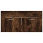 vidaXL Set de muebles baño 2 pzas madera contrachapada roble ahumado vidaXL Set de muebles baño 2 pzas madera contrachapada roble ahumado