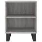 vidaXL Mesita de noche madera de ingeniería gris Sonoma 40x30x50 cm vidaXL Mesita de noche madera de ingeniería gris Sonoma 40x30x50 cm