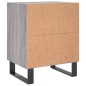 vidaXL Mesita de noche madera de ingeniería gris Sonoma 40x30x50 cm vidaXL Mesita de noche madera de ingeniería gris Sonoma 40x30x50 cm