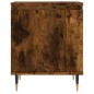 vidaXL Mesita de noche madera de ingeniería roble ahumado 40x30x50 cm vidaXL Mesita de noche madera de ingeniería roble ahumado 40x30x50 cm