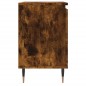 vidaXL Mesita de noche madera de ingeniería roble ahumado 40x30x50 cm vidaXL Mesita de noche madera de ingeniería roble ahumado 40x30x50 cm