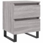 vidaXL Mesita de noche madera de ingeniería gris Sonoma 40x35x50 cm vidaXL Mesita de noche madera de ingeniería gris Sonoma 40x35x50 cm