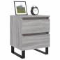 vidaXL Mesita de noche madera de ingeniería gris Sonoma 40x35x50 cm vidaXL Mesita de noche madera de ingeniería gris Sonoma 40x35x50 cm