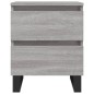vidaXL Mesita de noche madera de ingeniería gris Sonoma 40x35x50 cm vidaXL Mesita de noche madera de ingeniería gris Sonoma 40x35x50 cm