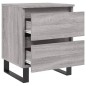 vidaXL Mesita de noche madera de ingeniería gris Sonoma 40x35x50 cm vidaXL Mesita de noche madera de ingeniería gris Sonoma 40x35x50 cm