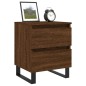 vidaXL Mesita de noche madera de ingeniería marrón roble 40x35x50 cm vidaXL Mesita de noche madera de ingeniería marrón roble 40x35x50 cm