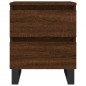 vidaXL Mesita de noche madera de ingeniería marrón roble 40x35x50 cm vidaXL Mesita de noche madera de ingeniería marrón roble 40x35x50 cm