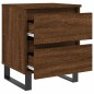 vidaXL Mesita de noche madera de ingeniería marrón roble 40x35x50 cm vidaXL Mesita de noche madera de ingeniería marrón roble 40x35x50 cm