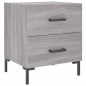vidaXL Mesita de noche madera de ingeniería gris Sonoma 40x35x47,5 cm vidaXL Mesita de noche madera de ingeniería gris Sonoma 40x35x47,5 cm