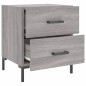 vidaXL Mesita de noche madera de ingeniería gris Sonoma 40x35x47,5 cm vidaXL Mesita de noche madera de ingeniería gris Sonoma 40x35x47,5 cm