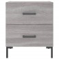 vidaXL Mesita de noche madera de ingeniería gris Sonoma 40x35x47,5 cm vidaXL Mesita de noche madera de ingeniería gris Sonoma 40x35x47,5 cm