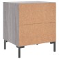 vidaXL Mesita de noche madera de ingeniería gris Sonoma 40x35x47,5 cm vidaXL Mesita de noche madera de ingeniería gris Sonoma 40x35x47,5 cm