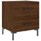 vidaXL Mesita de noche madera de ingeniería roble marrón 40x35x47,5 cm