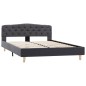 vidaXL Estructura de cama de tela gris oscura 140x200 cm vidaXL Estructura de cama de tela gris oscura 140x200 cm
