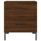 vidaXL Mesita de noche madera de ingeniería roble marrón 40x35x47,5 cm