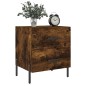 vidaXL Mesita de noche madera ingeniería roble ahumado 40x35x47,5 cm vidaXL Mesita de noche madera ingeniería roble ahumado 40x35x47,5 cm