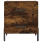 vidaXL Mesita de noche madera ingeniería roble ahumado 40x35x47,5 cm vidaXL Mesita de noche madera ingeniería roble ahumado 40x35x47,5 cm