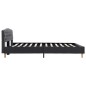 vidaXL Estructura de cama de tela gris oscura 140x200 cm vidaXL Estructura de cama de tela gris oscura 140x200 cm